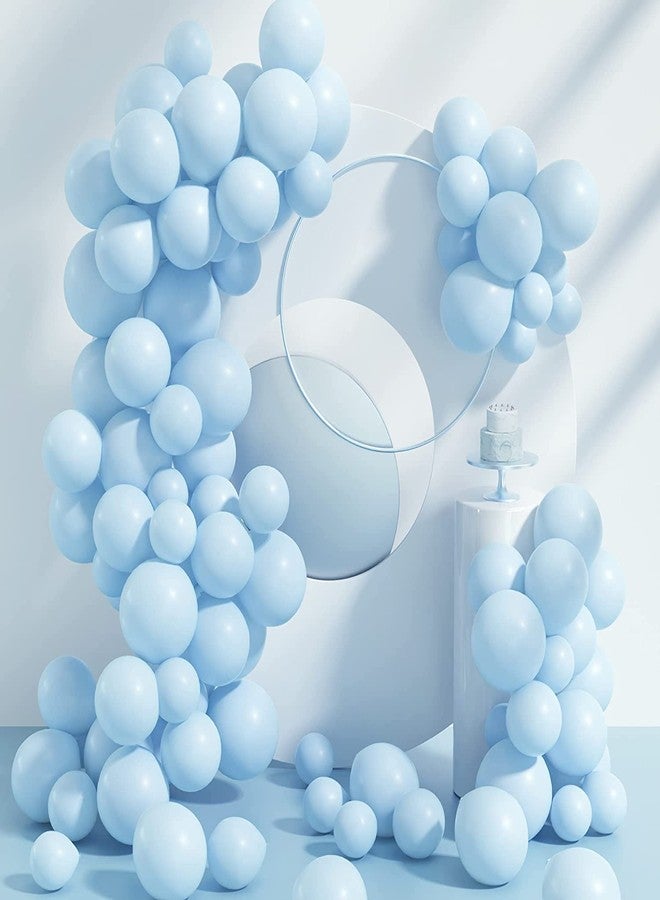 atorakushon Sky Blue Colour Pastel Latex Party Balloons 10 Inches for Home Decoration Happy Birthday Party Supplies Wedding Anniversary Office Party Purpose Pack of 50 - Image 1